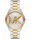 MICHAEL KORS Slim Runway Crystals Two Tone Stainless Steel Bracelet MK4735