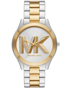 MICHAEL KORS Slim Runway Crystals Two Tone Stainless Steel Bracelet MK4735