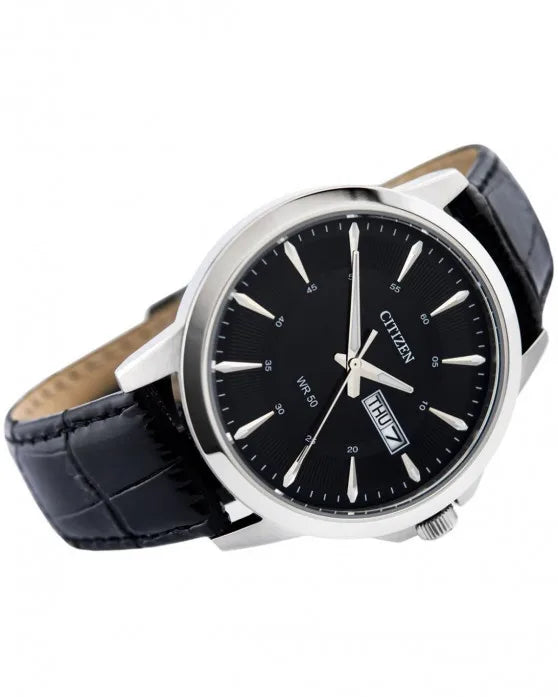 CITIZEN Classic Black Leather Strap BF2011-01E