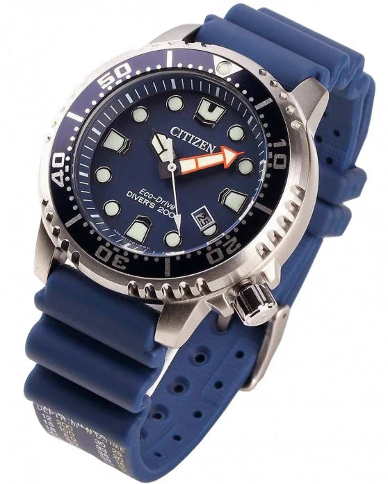 CITIZEN Eco-Drive Divers Blue Rubber Strap BN0151-17L