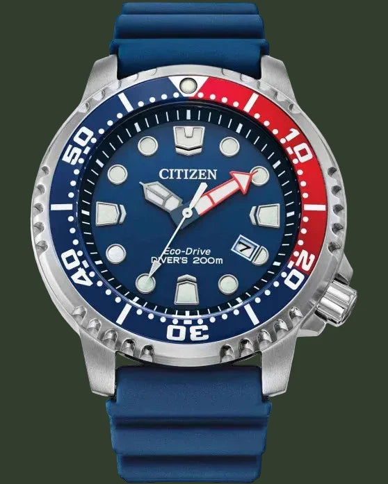 CITIZEN Promaster Eco-Drive Divers Blue Polyurethane Strap BN0168-06L