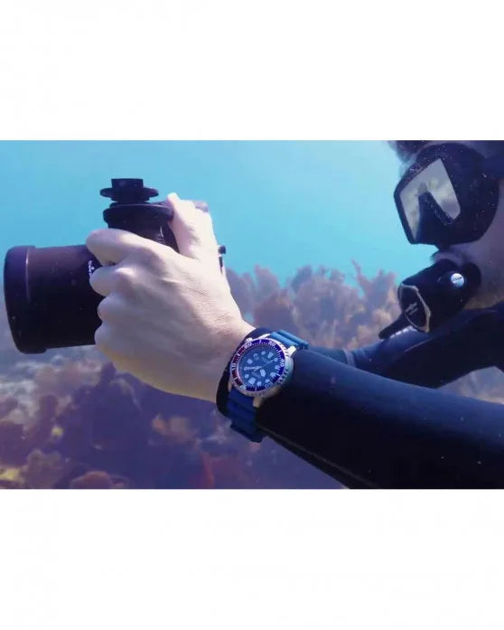 CITIZEN Promaster Eco-Drive Divers Blue Polyurethane Strap BN0168-06L