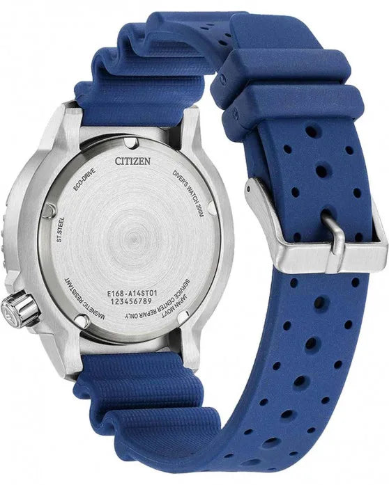 CITIZEN Promaster Eco-Drive Divers Blue Polyurethane Strap BN0168-06L