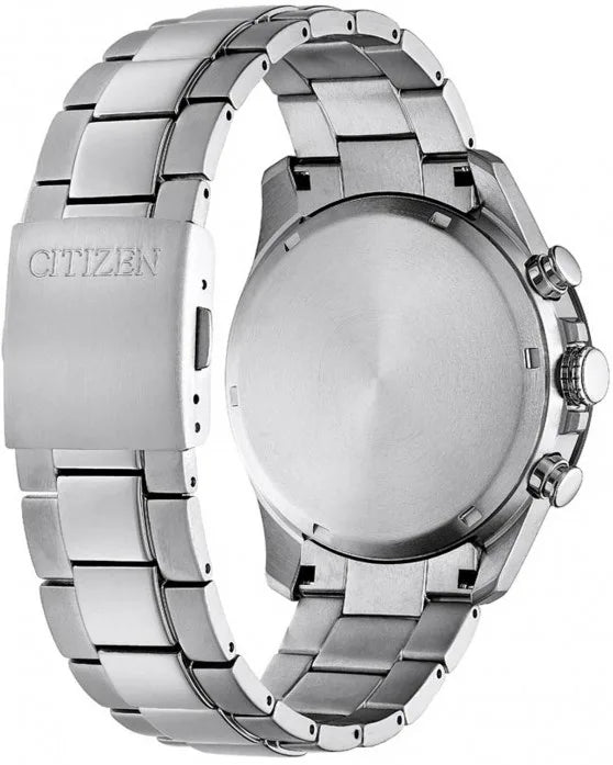 CITIZEN Eco-Drive Chronograph Silver Stainless Steel Bracelet CA4444-82L
