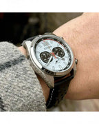 CITIZEN Eco-Drive Chronograph Black Leather Strap CA4640-09A
