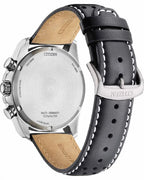 CITIZEN Eco-Drive Chronograph Black Leather Strap CA4640-09A