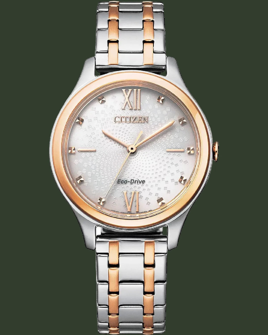 CITIZEN Eco-Drive Two Tone Stainless Steel Bracelet EM0506-77A