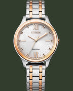 CITIZEN Eco-Drive Two Tone Stainless Steel Bracelet EM0506-77A