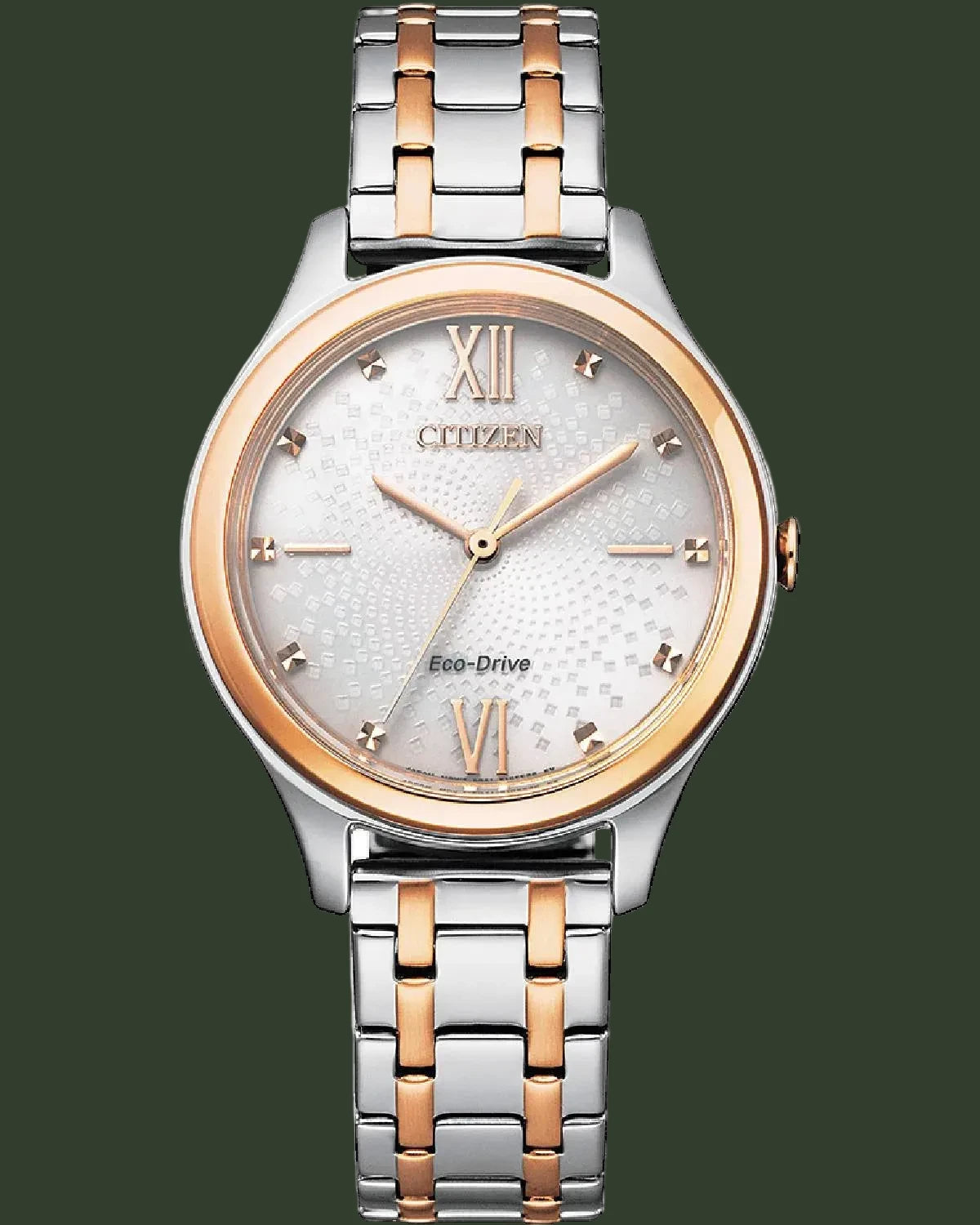 CITIZEN Eco-Drive Two Tone Stainless Steel Bracelet EM0506-77A