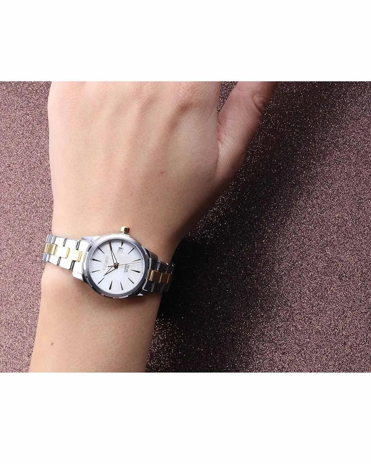 CITIZEN Classic Two Tone Stainless Steel Bracelet EU6074-51D