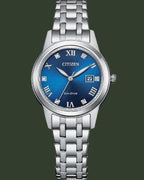 CITIZEN Eco-Drive Crystals Silver Stainless Steel Bracelet FE1240-81L