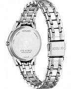 CITIZEN Eco-Drive Crystals Silver Stainless Steel Bracelet FE1240-81L