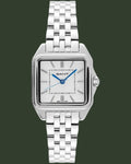 Silver Gant watch with a white face on a white background