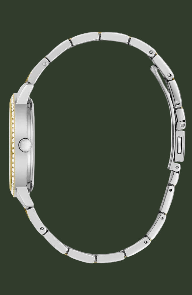 GUESS Heartless Crystals Two Tone Stainless Steel Bracelet GW0725L1
