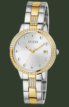 GUESS Heartless Crystals Two Tone Stainless Steel Bracelet GW0725L1