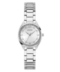 GUESS Ladies Silver Tone Analog GW0767L1