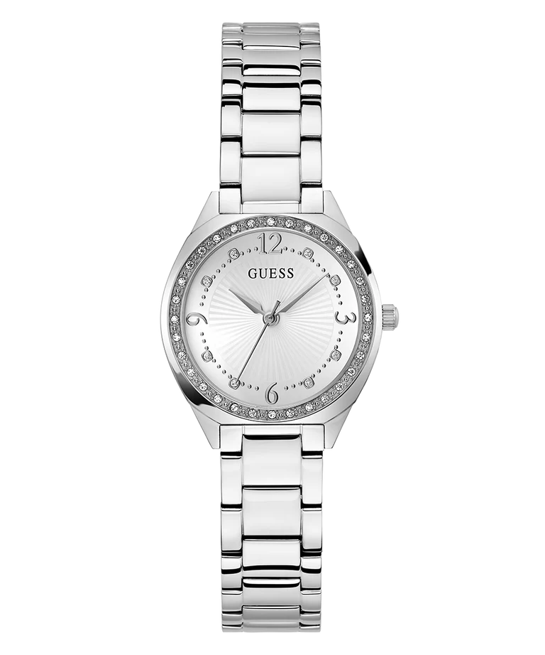 GUESS Ladies Silver Tone Analog GW0767L1