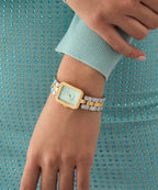 GUESS Ladies 2-Tone Gold Tone Analog GW0865L4