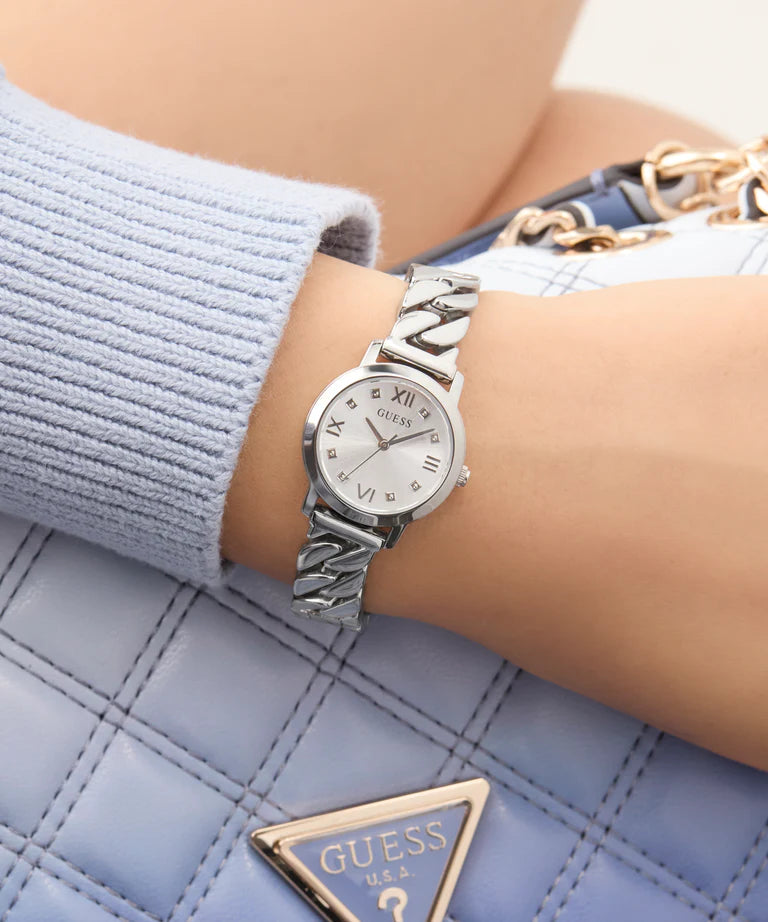 GUESS Ladies Silver Tone GW0867L1