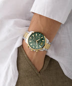 GUESS Mens 2-Tone Multi-function GW0900G5
