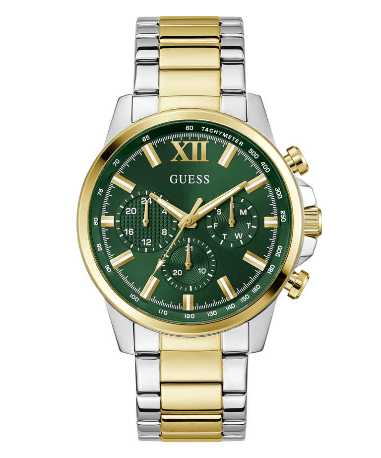 GUESS Mens 2-Tone Multi-function GW0900G5