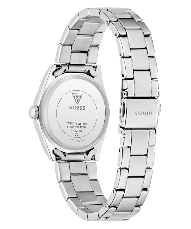 GUESS Ladies Silver Tone Date GW0934L1