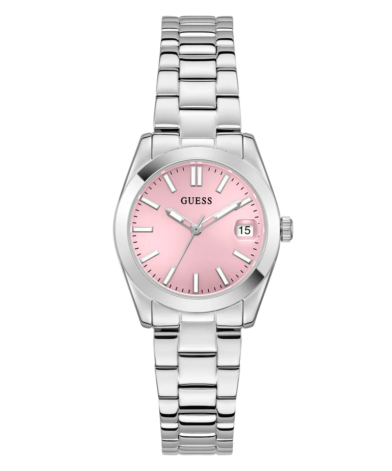 GUESS Ladies Silver Tone Date GW0934L1