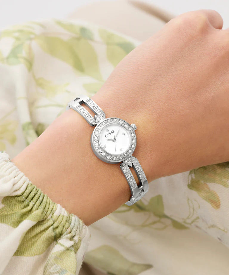 GUESS Ladies Silver Tone GW1016L1