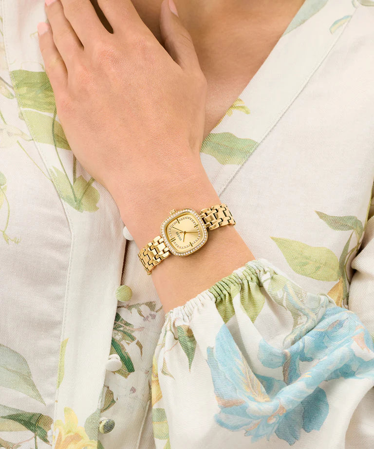 GUESS Ladies Hazel Gold Tone Analog Watch GW1018L2