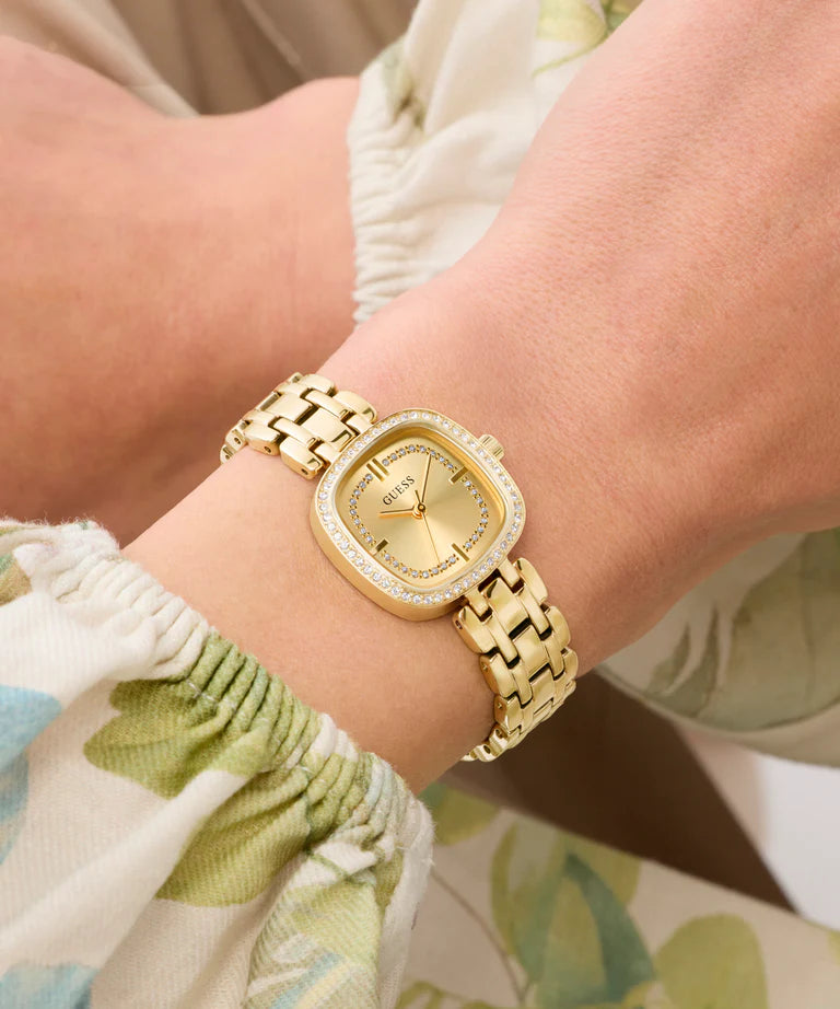 GUESS Ladies Hazel Gold Tone Analog Watch GW1018L2