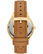 MICHAEL KORS Slim Runway Brown Leather Strap MK7543