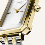 ROSEFIELD The Octagon XS Two Tone Stainless Steel Bracelet OWDSG-O62