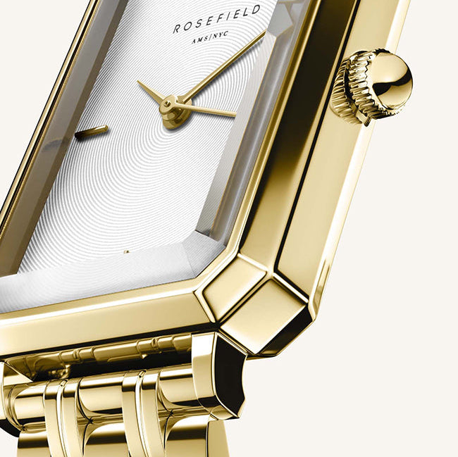 ROSEFIELD The Octagon XS Gold Stainless Steel Bracelet OWGSG-O60