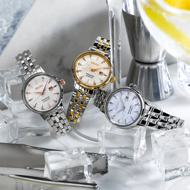 SEIKO Presage Cocktail Time 'Clover Club' Automatic Ladies` SRE009J1