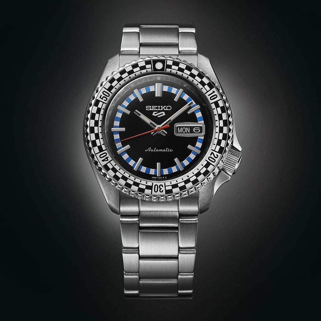 SEIKO 5 Sports Black & White 'Checker Flag' Special Edition Automatic SRPK67K1J