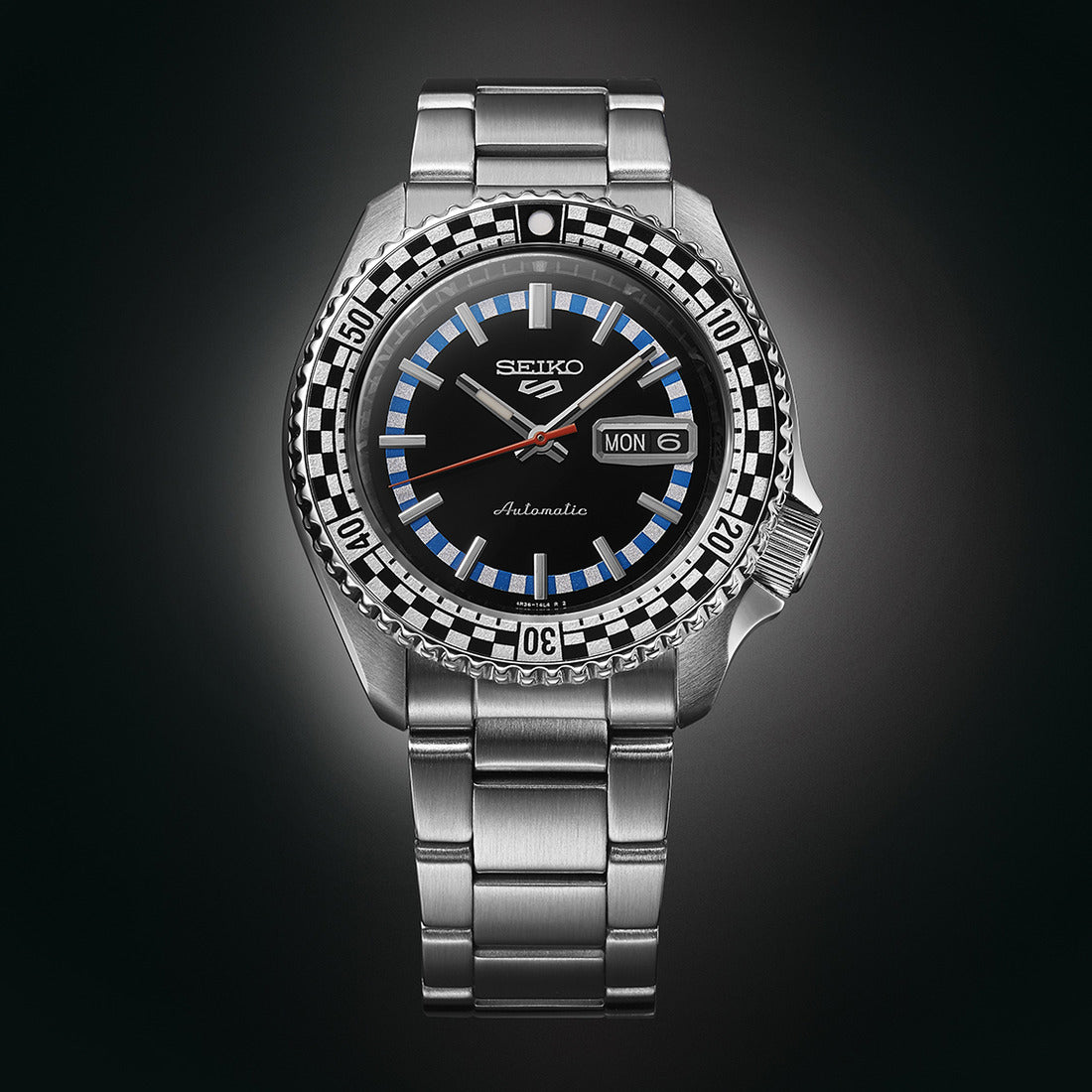 SEIKO 5 Sports Black & White 'Checker Flag' Special Edition Automatic SRPK67K1J