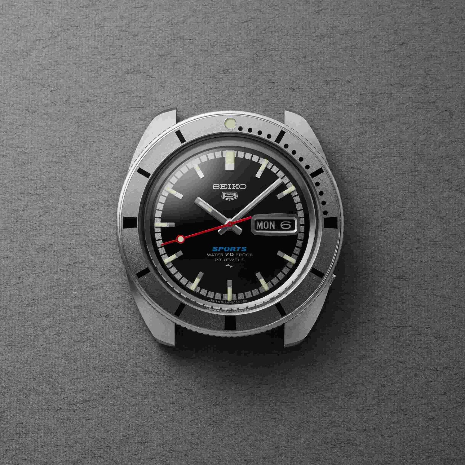 SEIKO 5 Sports 'Pepper Black' 1968 Recreation L.E. Automatic  SRPL05K1J