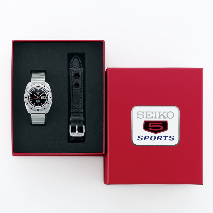 SEIKO 5 Sports 'Pepper Black' 1968 Recreation L.E. Automatic  SRPL05K1J