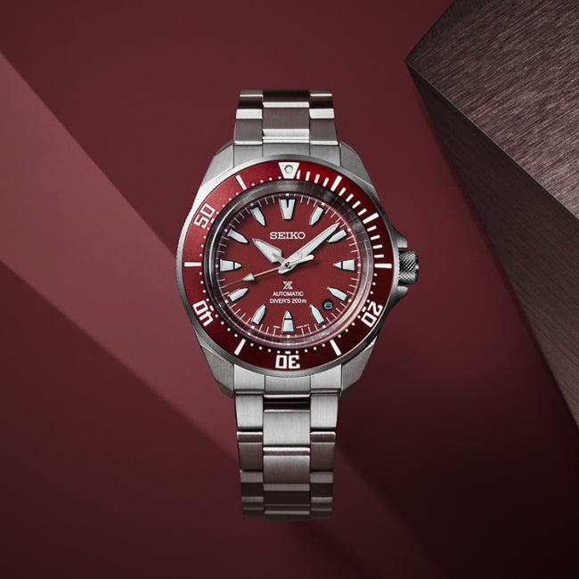SEIKO Prospex 'Samurai' 4R Red Diver's Automatic SRPL11K1