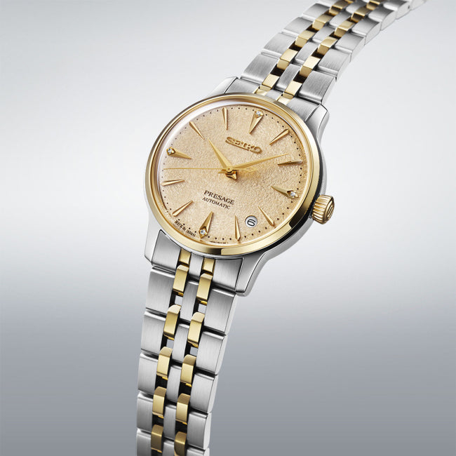 SEIKO Presage 'Frozen Daiquiri' Diamond Cocktail Time 34mm Automatic Ladies` SRPL64J1