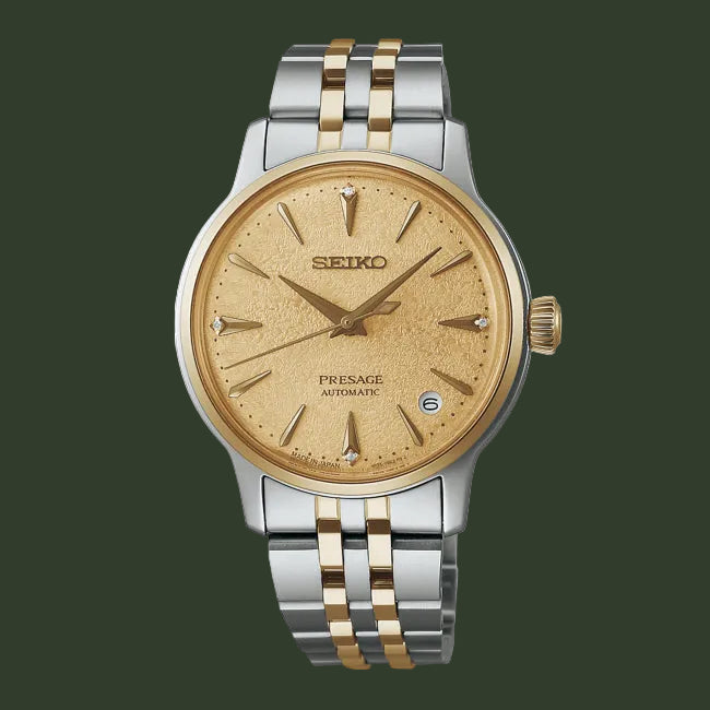 SEIKO Presage 'Frozen Daiquiri' Diamond Cocktail Time 34mm Automatic Ladies` SRPL64J1