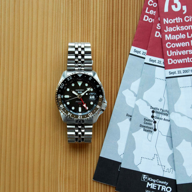 SEIKO 5 Sports 'Black Grape' GMT SKX Re-Interpretation Automatic SSK001K1
