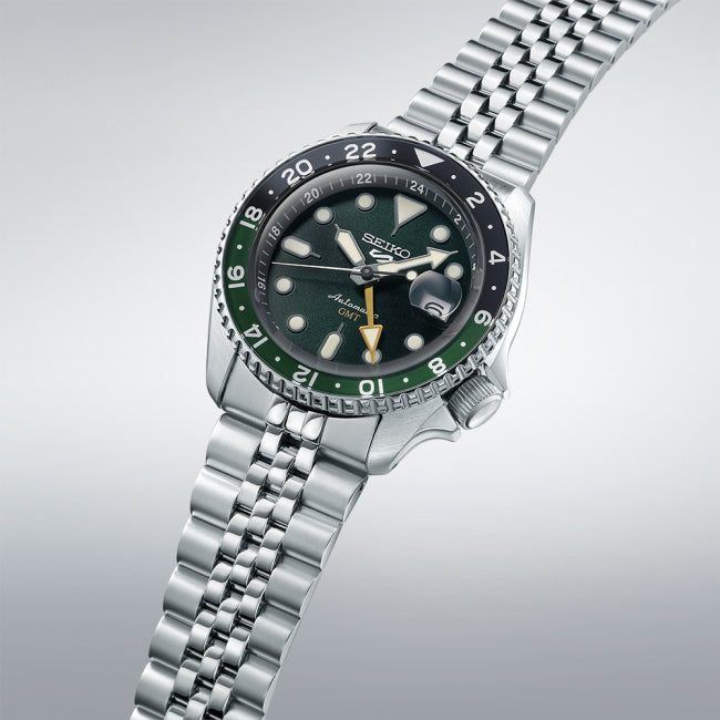 SEIKO 5 Sports 5 Sports SKX GMT Bi-Colour Green Automatic Men`s SSK035K1