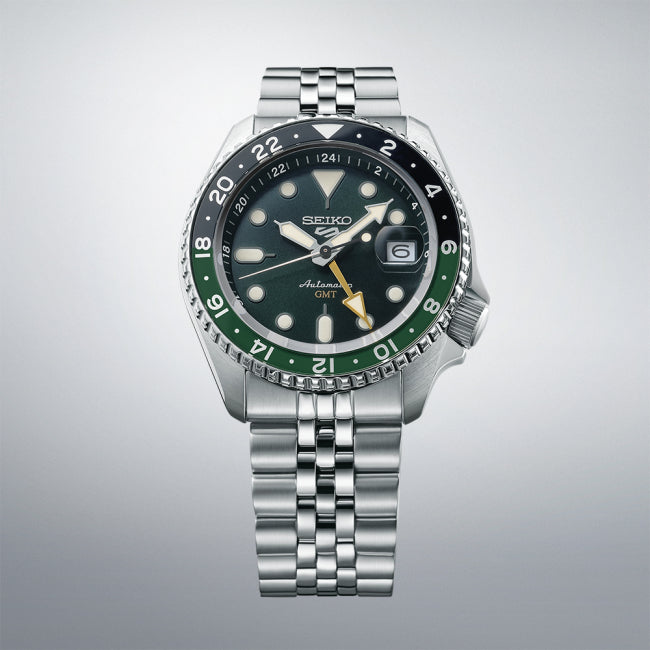 SEIKO 5 Sports 5 Sports SKX GMT Bi-Colour Green Automatic Men`s SSK035K1