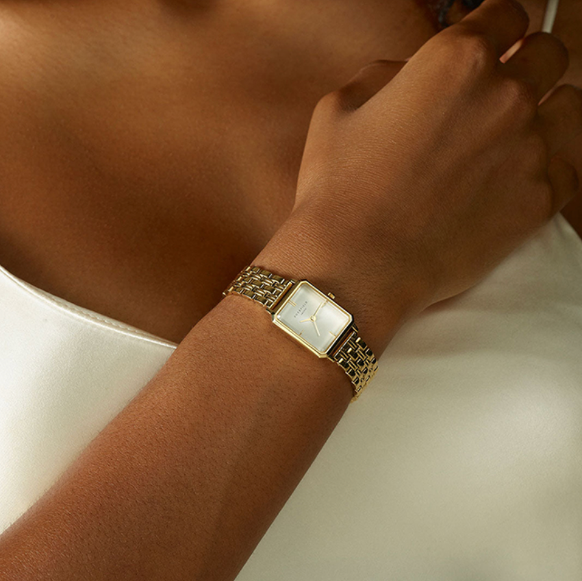 ROSEFIELD The Octagon XS Gold Stainless Steel Bracelet OWGSG-O60