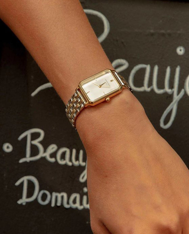 ROSEFIELD The Elles Two Tone Stainless Steel Bracelet OWSSSG-048